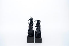 Dsquared2 Black Snakeskin Heels