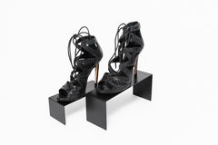 Dsquared2 Black Snakeskin Heels