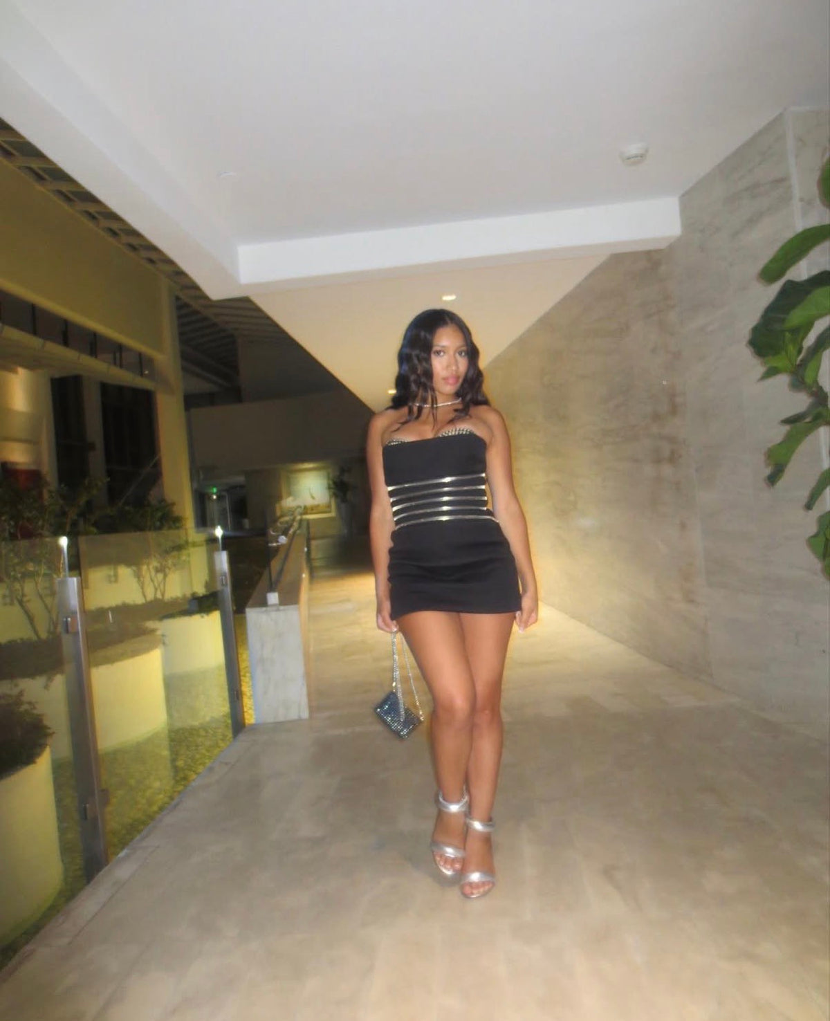 Alexander Wang Black Zipper Waist Bustier Dress